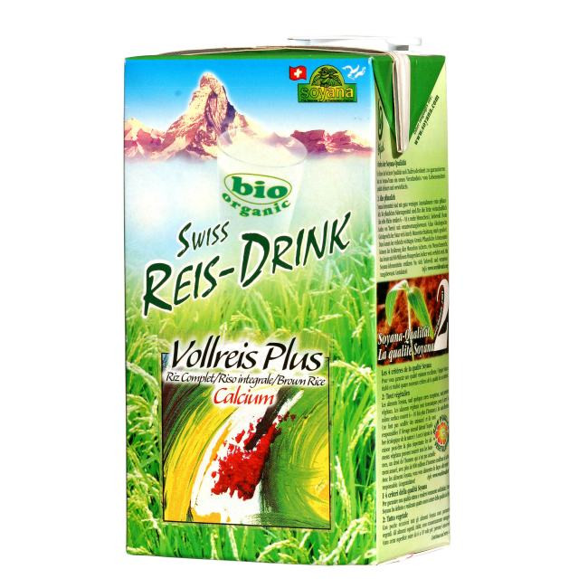 Bio Swiss Reis-Drink Vollreis plus Calcium 1L