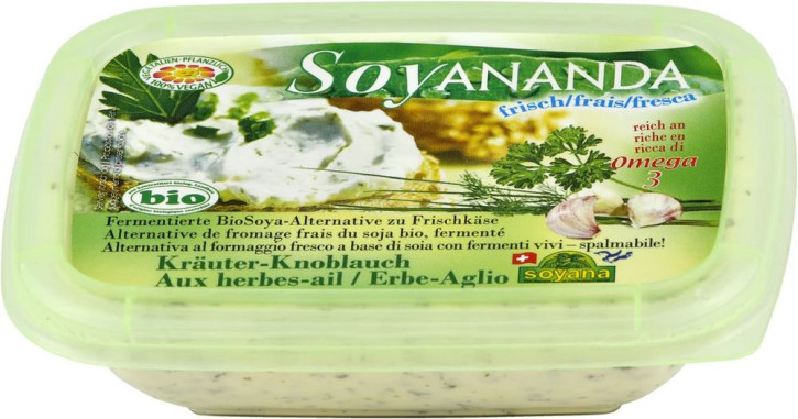Soyananda bio Frischkäse-Alternative Kräuter&Knoblauch 140g