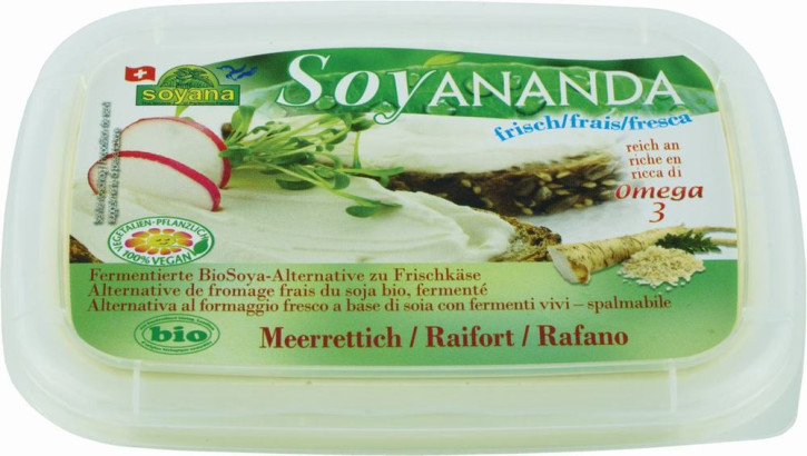 Soyananda bio Frischkäse-Alternative Meerrettich 140g