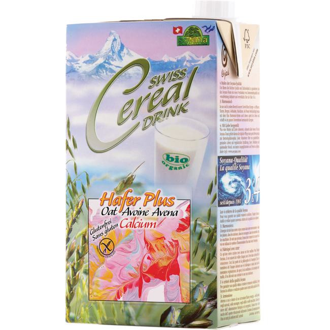 Bio Swiss Cereal-Drink Hafer plus Calcium glutenfrei 1L