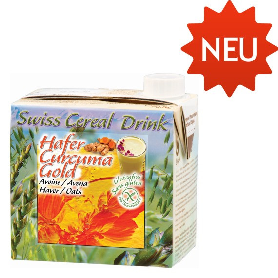 Bio Swiss Cereal-Drink Hafer Curcuma Gold glutenfrei 0.5L
