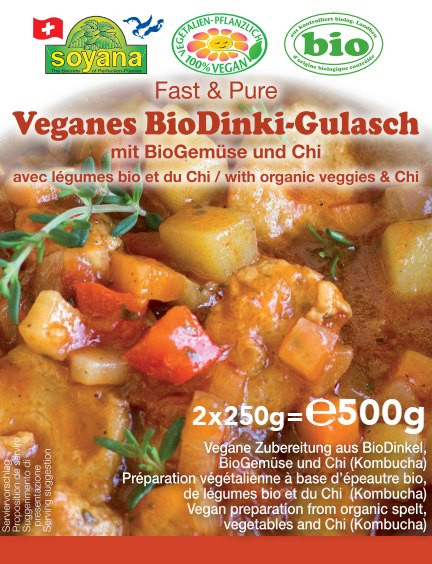 Fast & Pure Veganes BioDinki-Gulasch